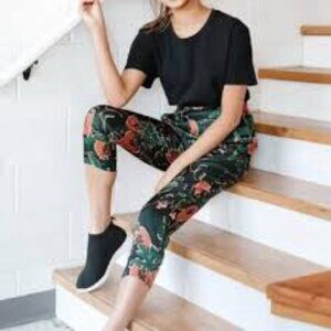 Smash + Tess Floral Pappaya Jogger Pants Sz XXS